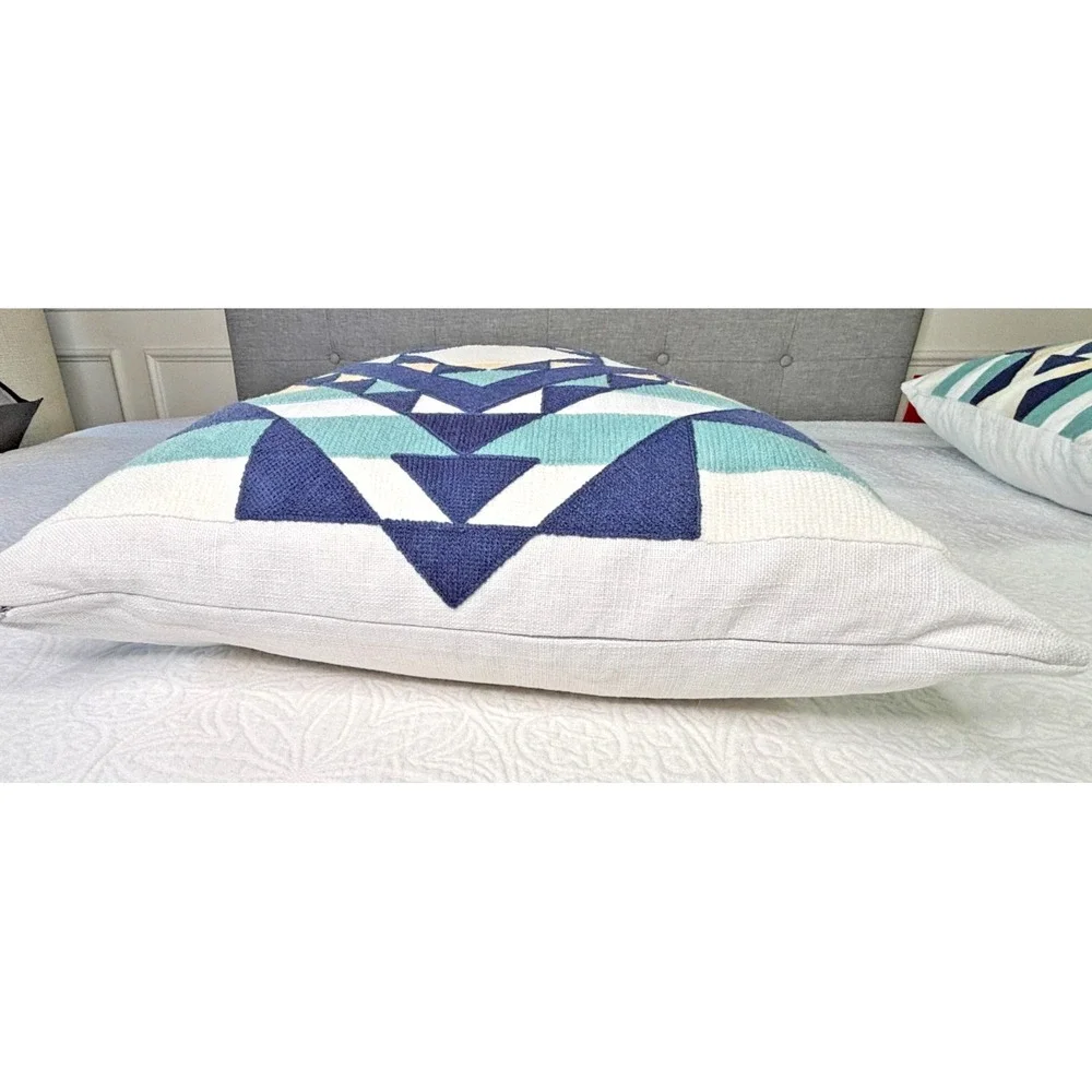 Pendleton 100% Cotton Covered Pillow Throws Qty 2 19x19